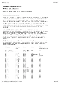 Python 2.6.2 License 04.11.09 14:37