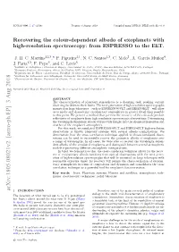 Recovering the Colour-Dependent Albedo of Exoplanets with High-Resolution Spectroscopy: from ESPRESSO to the ELT