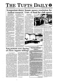 Symposium Shows Senate Passes Resolution for Univ. T I Fund for Club