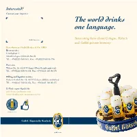 The World Drinks One Language