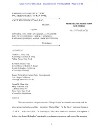 Case 7:17-Cv-06513-CS Document 118 Filed 03/06/18 Page 1 of 33