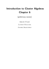 Introduction to Cluster Algebras Chapter 6