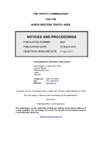 Notices and Proceedings