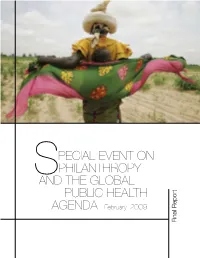 PECIAL EVENT on PHILANTHROPY and the Global Public HEALTH