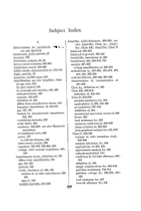 Subject Index