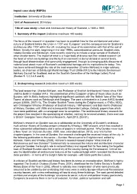 University of Dundee Unit of Assessment: 30 History Title of Case