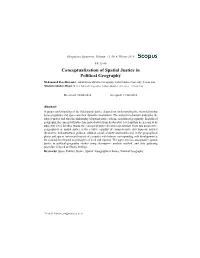Conceptualization of Spatial Justice in Political Geography