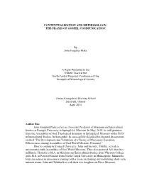 Contextualization and Methodology: the Praxis of Gospel Communication