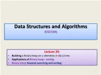 CS210-Data Structures-Module-29-Binary-Heap-II