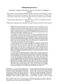 Exhumation Processes