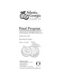 Final Program