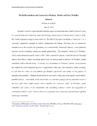 Modal Rationalism and Constructive Realism