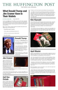 What Donald Trump and Jim Cramer Have in Their Wallets