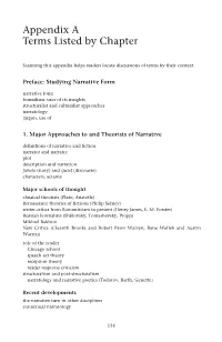 Appendix a Terms Listed by Chapter