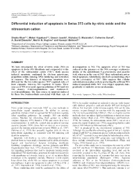Differential Induction of Apoptosis in Swiss 3T3 Cells by Nitric Oxide and the Nitrosonium Cation