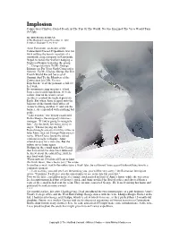Implosion Connecticut Climbers Defied Death at the Top of the World, No One Imagined the View Would Turn So Ugly