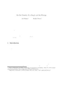 On the Density of a Graph and Its Blowup