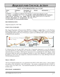REQUEST for COUNCIL ACTION DATE ACTION REQUESTED: June 19, 2017 Order Ordinance Resolution XX Motion Information ___ No