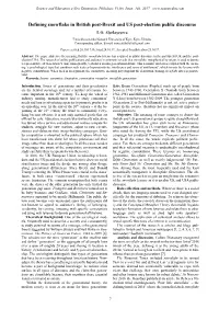 Defining Snowflake in British Post-Brexit and US Post-Election Public Discourse