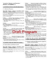 Draft Program