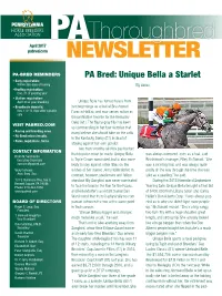 Pathoroughbred April 2017 Pabred.Com NEWSLETTER