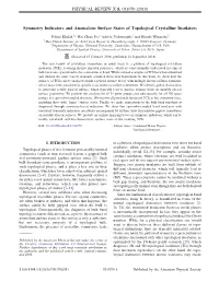 Symmetry Indicators and Anomalous Surface States of Topological Crystalline Insulators