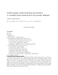 Agent-Based Computational Economics: a Constructive