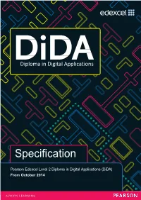 BTEC 2012 Specification