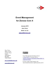 Event Management for Zenoss Core 4