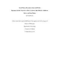 Social Theory Encounters Lines and Bodies Engaging with the Visual Art