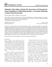 Toponymic Data Helps to Reveal the Occurrence of Previously Unknown