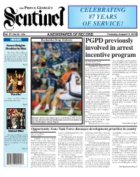 PGPD Previously Involved in Arrest Incentive Program