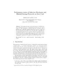 Performance Issues of Selective Disclosure and Blinded Issuing Protocols on Java Card