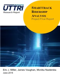 Smarttrack Ridership Analysis: Project Final Report