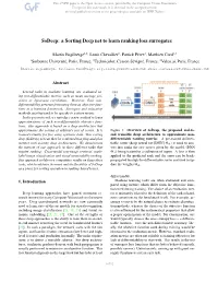 Sodeep: a Sorting Deep Net to Learn Ranking Loss Surrogates