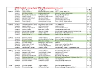 AFL Year 9A2 B Merged Draw 2021