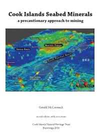 Cook Islands Seabed Minerals : a Precautionary Approach to Mining / Gerald Mccormack