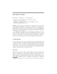 Description Logics