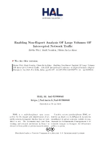 Enabling Non-Expert Analysis of Large Volumes of Intercepted Network Traffic