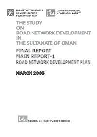 Final Report Main Report-1 Road Network Development