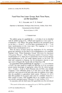 Fixed Point Free Linear Groups, Rank Three Planes, and Bol Quasifields