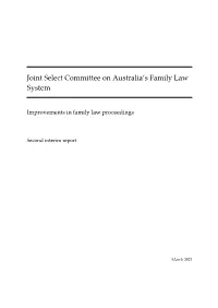 Improvements in Family Law Proceedings