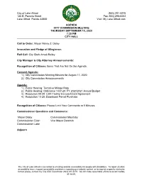 Packet for Approval