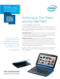 Performance That Makes Learning Take Flight