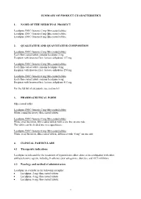 Summary of Product Characteristics