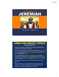 10-A Study of Jeremiah (2016)