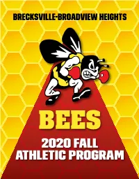 2020 FALL Athletic Program