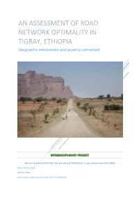 An Assessment of Road Network Optimality in Tigray, Ethiopia