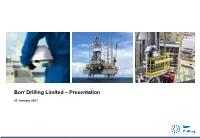 Borr Drilling – Presentation January 2021
