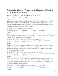 Engineering Drawing Questions and Answers – Drawing Tools and Their Uses – 1